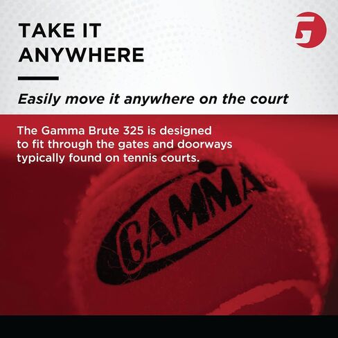 GAMMA Sports Brute 325، تحمل 325 كرة تنس، عربة تعليمية متميزة، معدات رياضية فريدة من نوعها، سعة كرة كبيرة، شديدة التحمل، ملحقات تدريب مثالية in Kuwait