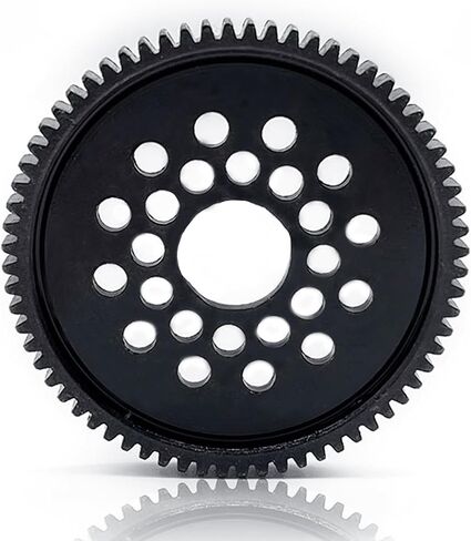 RC Car Metal Spur Gear 64T for Tamiya TAM54500 54500 Rc TT02 مجموعة تروس عالية السرعة، 64T، أجزاء ترقية OP، أسود in Kuwait