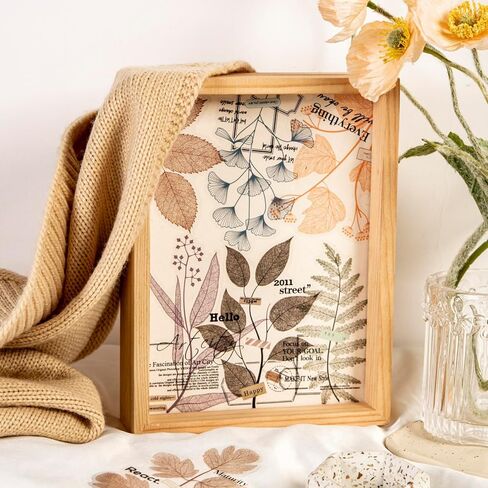 60 قطعة من ملصقات فطر الغابة الخيالية العتيقة من يوكساس - ملصقات سجل القصاصات ثلاثية الأبعاد مقاومة للماء لمجلة الرصاص غير المرغوب فيها، ألبوم الكولاج، الحرف الفنية in Kuwait