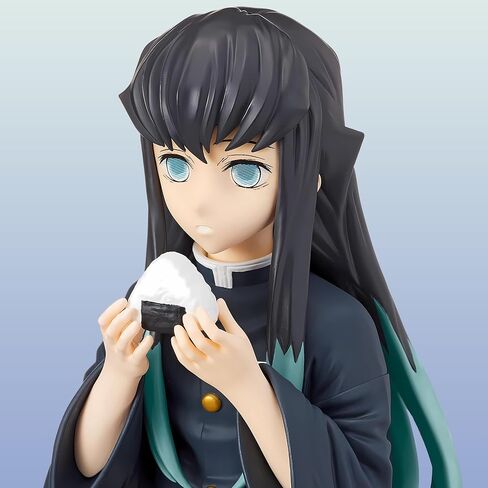 Mitsuri Kanroji Kanzaki Aoi Action Figure Eating Rice Balls Series Demon Figures Monster Slayer Ghost Slayer Sitting Pose Collection Toys Car Desk Decor in Saudi Arabia