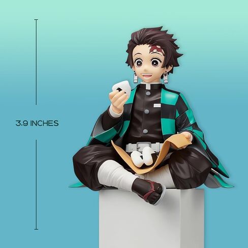 Mitsuri Kanroji Kanzaki Aoi Action Figure Eating Rice Balls Series Demon Figures Monster Slayer Ghost Slayer Sitting Pose Collection Toys Car Desk Decor in Saudi Arabia