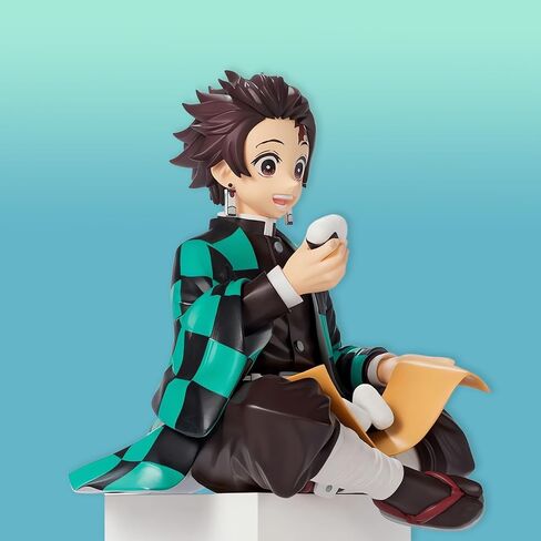 Mitsuri Kanroji Kanzaki Aoi Action Figure Eating Rice Balls Series Demon Figures Monster Slayer Ghost Slayer Sitting Pose Collection Toys Car Desk Decor in Saudi Arabia