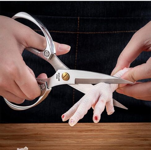 Xdorra Silver Household Scissors, Long Life Stainless Steer Hand Craft Scissors or Kitchen Shears, Gray Ultra Sharp Blade Shears, Comfort Grip for Artist, Home, Office in Saudi Arabia