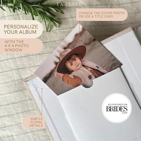 Elegant Linen Photo Album - 200 Acid-Free Pockets for 4x6 Pics - Perfect for Weddings & Gifts in Saudi Arabia