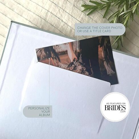 Elegant Linen Photo Album - 200 Acid-Free Pockets for 4x6 Pics - Perfect for Weddings & Gifts in Saudi Arabia