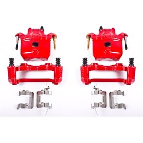Power Stop Front S2690 Pair of High-Temp Red Powder Coated Calipers