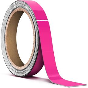 VViViD Magenta Gloss Air-Release Adhesive Vinyl Pinstripe Tape Roll (3 Inch x 20ft)