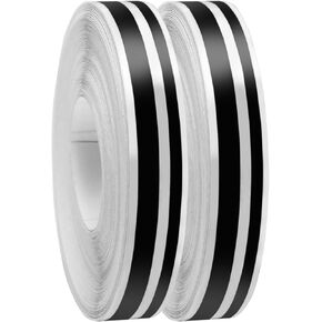 Spurtar Car Pinstriping Tape, 2 Rolls x 33Ft, Silver