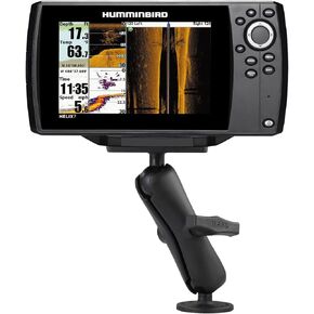 RAM MOUNTS Drill-Down Double GPS Ball Mount for Humminbird Helix 7 RAM-202-24-202U with Medium Arm