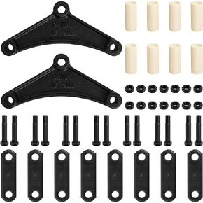 Trailer Shackle Kit, 2 Pack Tandem Trailer Axle Shackle Kit for Double Eye Springs (3.5K -5.2K Axles)