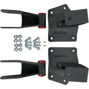 BST BSSP 4" Drop Kit Rear Shackles Hangers Replacement For 1999-2006 Chevy Silverado GMC Sierra 1500 2WD Trucks Short Bed Only Leaf Spring Hanger Lowering Kit