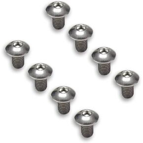 Prime Ave Standard Length Stainless Steel License Plate Screws Compatible/Replacement for All BMW & Mini Models (Pack of 8)