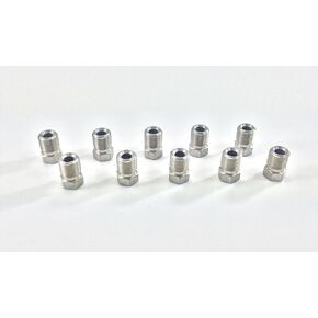The Stop Shop Stainless Steel Metric Brake Line Invert Flare Fitting for 3/16" Tube. 10 x 1 mm (Pack of 10)