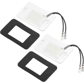 ACROPIX Car Exterior LED License Number Plate Light White Light Fit for Land Rover Discovery 1994-2004 No.XFC500050 - Pack of 2
