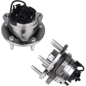 513214 2PCS Front Wheel Bearing and Hub Assembly Fit For Chevy Cobalt HHR 2008 2009 2010, Chevy Malibu 2004-2012, Pontiac G6 2005-2010, 5 Lugs w/ABS