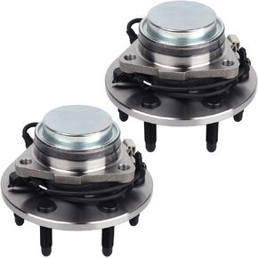 2pcs 515054 2WD Front Wheel Bearing Hub Assembly Compatible with 00-06 Chevy Tahoe, 99-06 Silverado 1500,00-06 Suburban 1500, GMC Yukon, 99-06 Sierra 1500, 02-06 Cadillac Escalade 6Lugs W/ABS