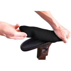 Ergo360 Soft Chair Arm Pad Covers Stretch Over Armrests 10.5" to 13" Long. Restore, Protect, and Cushion Chair Armrests. Complete Set of 2. Simple Installation.