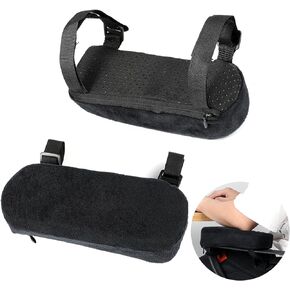 Memory Foam Chair Armrest Pads, 1 Pair Office Chair Arm Pads, Gaming Chair Arm Rest Pillows, Desk Chair Elbow Support Cushions for Offices, Study Rooms, Game Rooms
