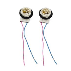 Bulbs Wire Harness Pigtail Light Socket Compatible with LED and Standard Bulbs Turn Signal Brake Light Daytime Running Lights Pack of 2 (3157)