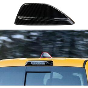Korlot Carbon Fiber Shark Fin Shape Roof Antenna Cover Decor Trim for Dodge Ram 1500 2500 3500 2019-2024