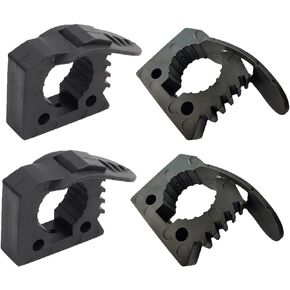 Quick Release Rubber Clamp Mount Kit 1-1/5"~1-1/2" in Diameter, RV Van Trucks UTV Car Accessories Tool Organizer Parts, 2 Pack