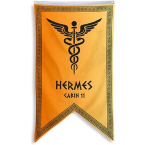 Yanbooch Cabin 11 Hermes Banner Flag Man Cave Bed Room Home Office Party Decor 30x50 Inch (A)