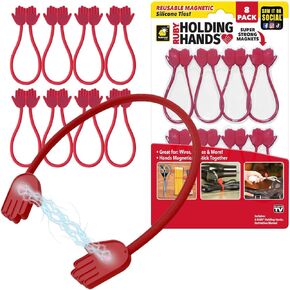 Ultra-Powerful Magnetic Silicone Zip Ties, AS-SEEN-ON-TV, Industrial-Strength Cable Ties with Magnet Automatically Stick Together, Reusable, Great for Cables, Cords