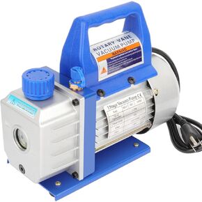3CFM مضخة تفريغ دوارة دوارة 110 فولت لـ HVAC/Auto AC R410a R134 إعادة شحن المبردات أو تفريغ النبيذ أو المختبر أو الطبي أو الحلب