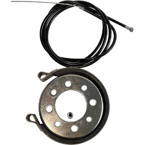 4" Band Brake & 4" Brake Drum & 60" Brake Cable with Pin Kit for Go Kart Cart Yard Cart Mini Bike Yerf-Dog