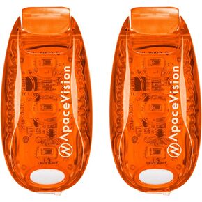 EverLightFX USB Rechargeable LED Safety Light (2 Pack) by Apace - Super Bright Bike Tail Light Works Brilliantly as Running Light for Joggers, Pets, Bicycle Strobe or Rear Clip On Lights