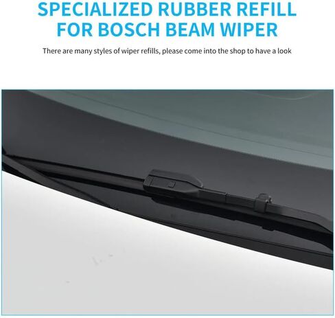 إعادة ملء شفرة الممسحة، إعادة تعبئة ممسحة 28 بوصة 6 مم مناسبة لـ Tesla Y 2020-2023، مناسبة لـ Civic 2022 2023 استبدال المعدات الأصلية ممسحة الزجاج الأمامي عبوات 4 قطع in Kuwait