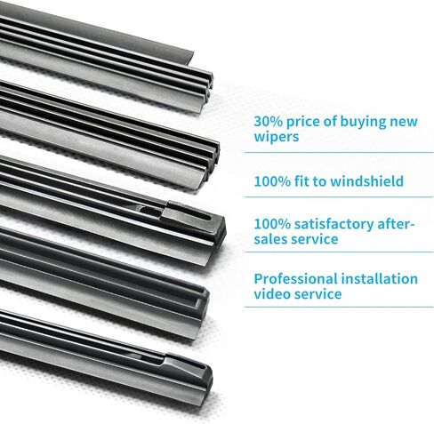 إعادة ملء شفرة الممسحة، إعادة تعبئة ممسحة 28 بوصة 6 مم مناسبة لـ Tesla Y 2020-2023، مناسبة لـ Civic 2022 2023 استبدال المعدات الأصلية ممسحة الزجاج الأمامي عبوات 4 قطع in Kuwait
