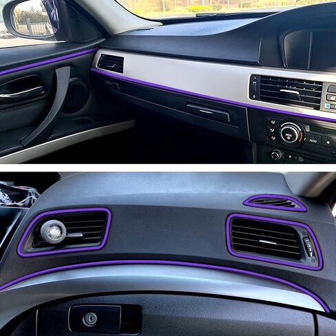 Car Interior Trim Strips - 16.4ft/5M Universal Blue Car Decor Car Gap Fillers Automobile Molding Line Decorative Accessories DIY Flexible Strip Garnish Accessory with Installing Tool in Kuwait