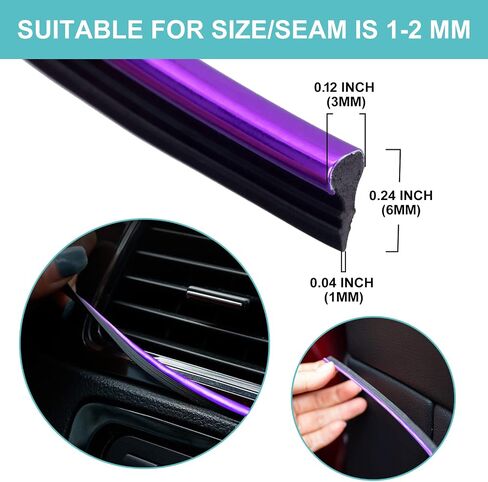 Car Interior Trim Strips - 16.4ft/5M Universal Blue Car Decor Car Gap Fillers Automobile Molding Line Decorative Accessories DIY Flexible Strip Garnish Accessory with Installing Tool in Kuwait