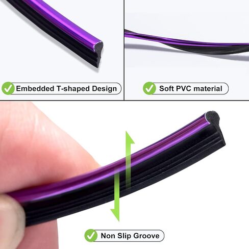 Car Interior Trim Strips - 16.4ft/5M Universal Blue Car Decor Car Gap Fillers Automobile Molding Line Decorative Accessories DIY Flexible Strip Garnish Accessory with Installing Tool in Kuwait