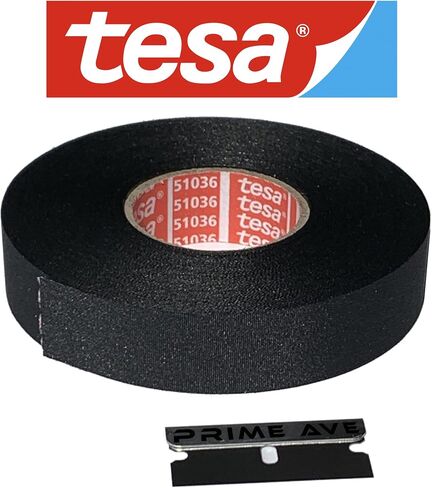 ماكينة حلاقة Prime Ave + (2) شريط كهربائي عالي الحرارة Tesa 51036 لسرج الأسلاك، كابلات لمحرك السيارات، حماية من درجات الحرارة العالية والتآكل والمواد الكيميائية والسوائل in Saudi Arabia