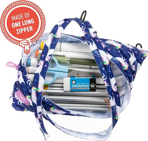 ZIPIT Camo Pencil Case for Boys | 3-Ring Binder Pencil Pouch | Large Capacity Pencil Pouch for School (Camo Green) in Kuwait