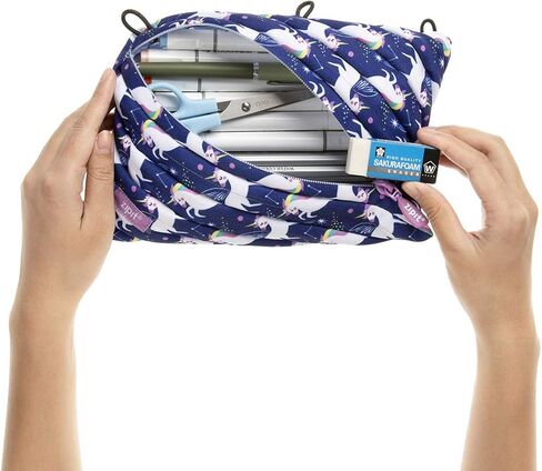 ZIPIT Camo Pencil Case for Boys | 3-Ring Binder Pencil Pouch | Large Capacity Pencil Pouch for School (Camo Green) in Kuwait
