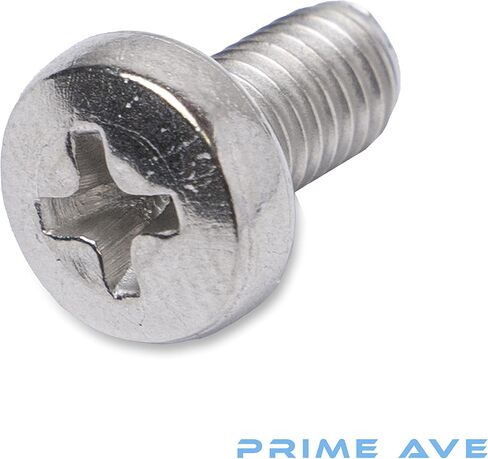 مسامير لوحة الترخيص المصنوعة من الفولاذ المقاوم للصدأ ذات الطول القياسي من Prime Ave متوافقة/بديلة لجميع موديلات BMW وMini (عبوة من 8 قطع) in Kuwait