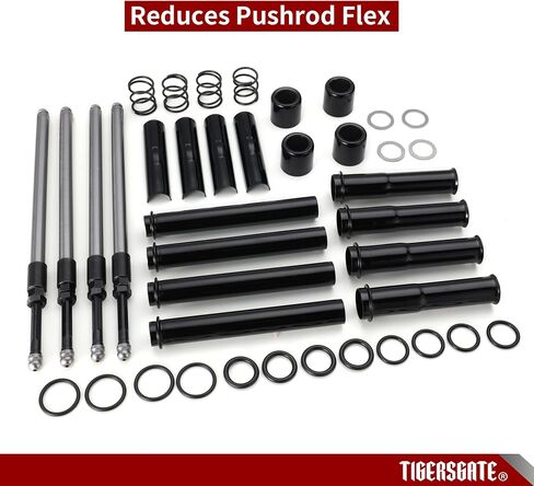مجموعة أغطية أذرع الدفع وأذرع الدفع TIGERSGATE EVO + 4 قطع رافعات أسطوانة المحرك لطرازات 1984-1999 Harley Evolution 1340 Touring، Softail، Dyna in Kuwait