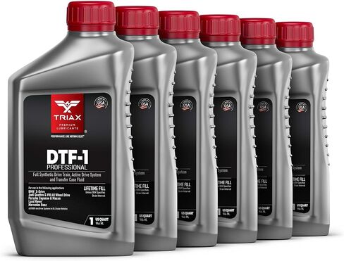 حافظة نقل احترافية من TRIAX DTF-1 سائل صناعي بالكامل، تعبئة مدى الحياة، جميع المواسم حتى -60 فهرنهايت، متوافقة مع BMW Xdrive، Audi/VW Quattro، Range Rover، Ford، Porsche والعديد من AWD (1 كوارت) in Saudi Arabia
