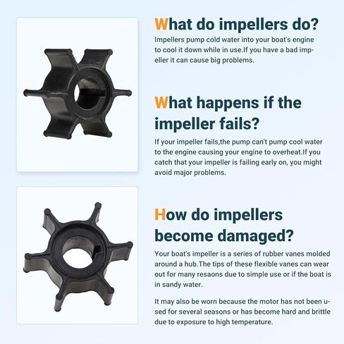 Pindex دفاعة مضخة مياه مناسبة لياماها 6HP 8HP خارجي 6G1-44352-00 سييرا 18-3066 CEF 500302 in Kuwait