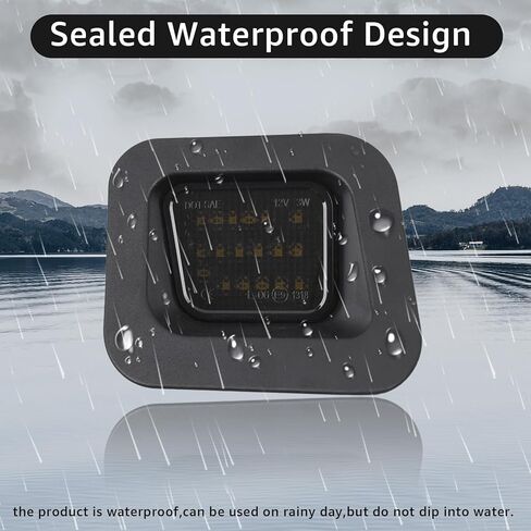 ضوء علامة لوحة ترخيص LED كامل مطور متوافق مع شاحنة بيك اب 2003-2018 دودج رام 1500 2500 3500، عدسة دخان، 6000 ك أبيض، استبدال مجموعة مصابيح العلامة قطعتين in Kuwait