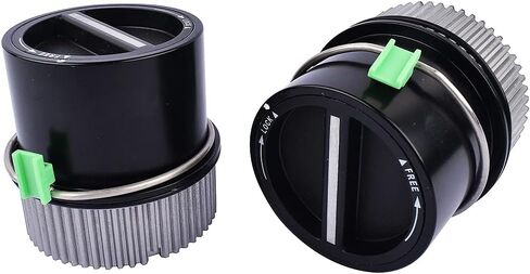 Pair 2 Locking Hubs 4WD Manual Replacement for 2000-2005 Ford Excursion,1999-2004 F-Series 250 350 450 550 Supre Duty & 2001 2002 Lincoln Navigator # 600-204 1C3Z3B396DA in Saudi Arabia