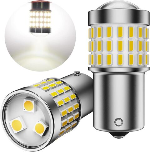 Torchbeam 1156 LED Bulb White Super Bright, 1141 1003 BA15S 7506 7507 P21W LED Bulbs with Projector Replacement for Reverse Backup Parking Tail Brake DRL Turn Signal Light, Pack of 2 in Saudi Arabia