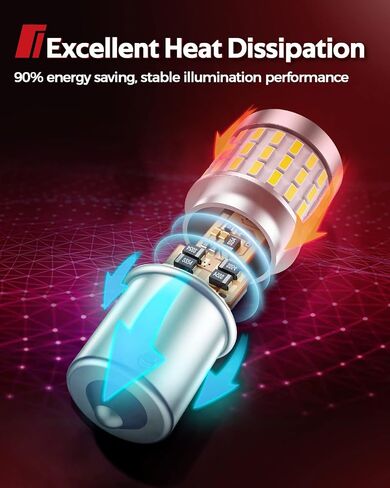 Torchbeam 1156 LED Bulb White Super Bright, 1141 1003 BA15S 7506 7507 P21W LED Bulbs with Projector Replacement for Reverse Backup Parking Tail Brake DRL Turn Signal Light, Pack of 2 in Saudi Arabia