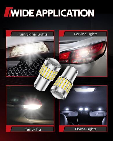 Torchbeam 1156 LED Bulb White Super Bright, 1141 1003 BA15S 7506 7507 P21W LED Bulbs with Projector Replacement for Reverse Backup Parking Tail Brake DRL Turn Signal Light, Pack of 2 in Saudi Arabia