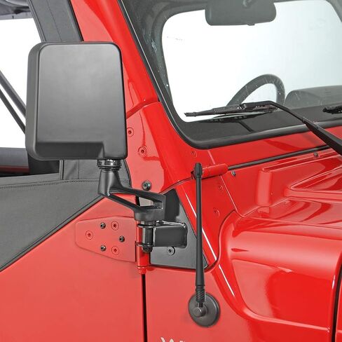 هوائي RYDONAIR متوافق مع 2007-2023 Jeep Wrangler JK JKU JL JLU Rubicon Sahara Gladiator، هوائي مطاطي مرن 9 بوصات مصمم لاستقبال FM/AM الأمثل in Kuwait