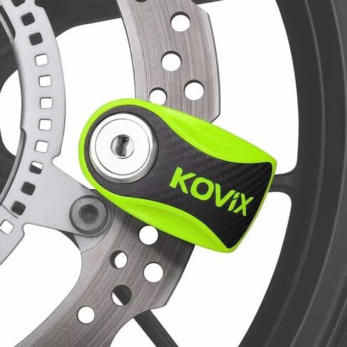 KNN1 Disc Lock 6mm Pin Alloy Stell Body Portable Anti-theft for Scooter Motorcycle, Fluorescent Green in Saudi Arabia