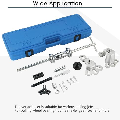 DASBET Slide Hammer Puller Set 19PCS Wheel Bearing Removal Tool w/Slide Hammer Attachments – Wheel Hub Puller Dent Repair Kit in Saudi Arabia